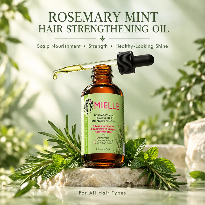 MIELLE ROSEMARY MINT SCALP & HAIR STRENGTHENING OIL