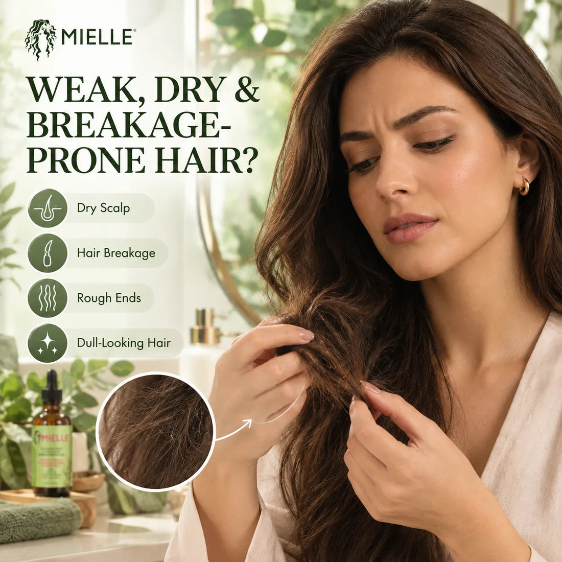 MIELLE ROSEMARY MINT SCALP & HAIR STRENGTHENING OIL