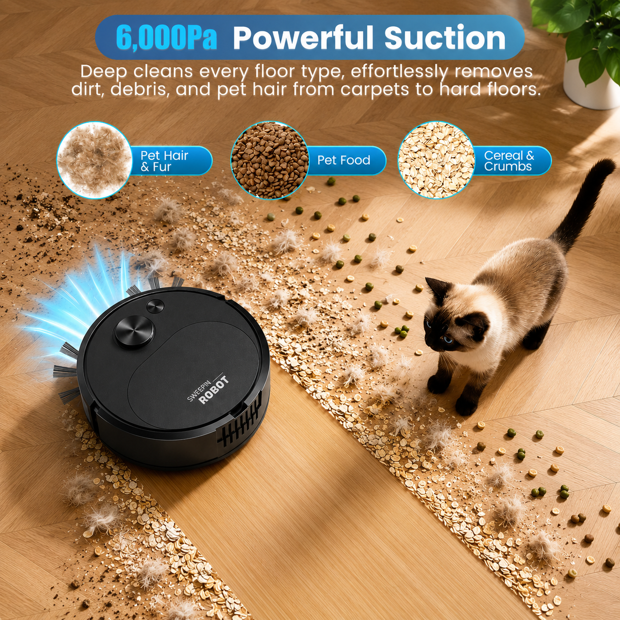Get Livora Nano Robot Cleaner vacuum, compact and sleek, with modern design for efficient home cleaning.