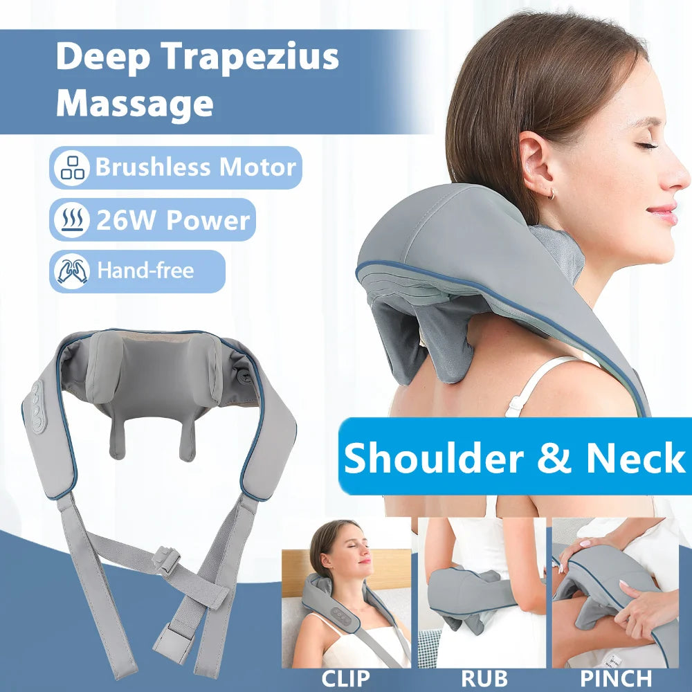 TensionEase Neck & Shoulder Massager – Deep Tissue Relief for Desk Workers