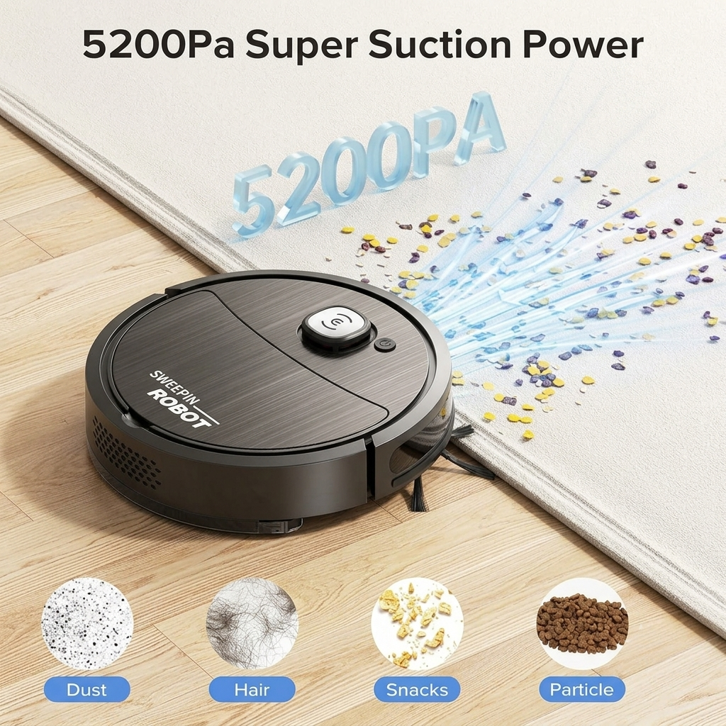 Get Livora Nano Robot Cleaner vacuum with sleek design, demonstrating its compact size and modern features for efficient cleaning.
