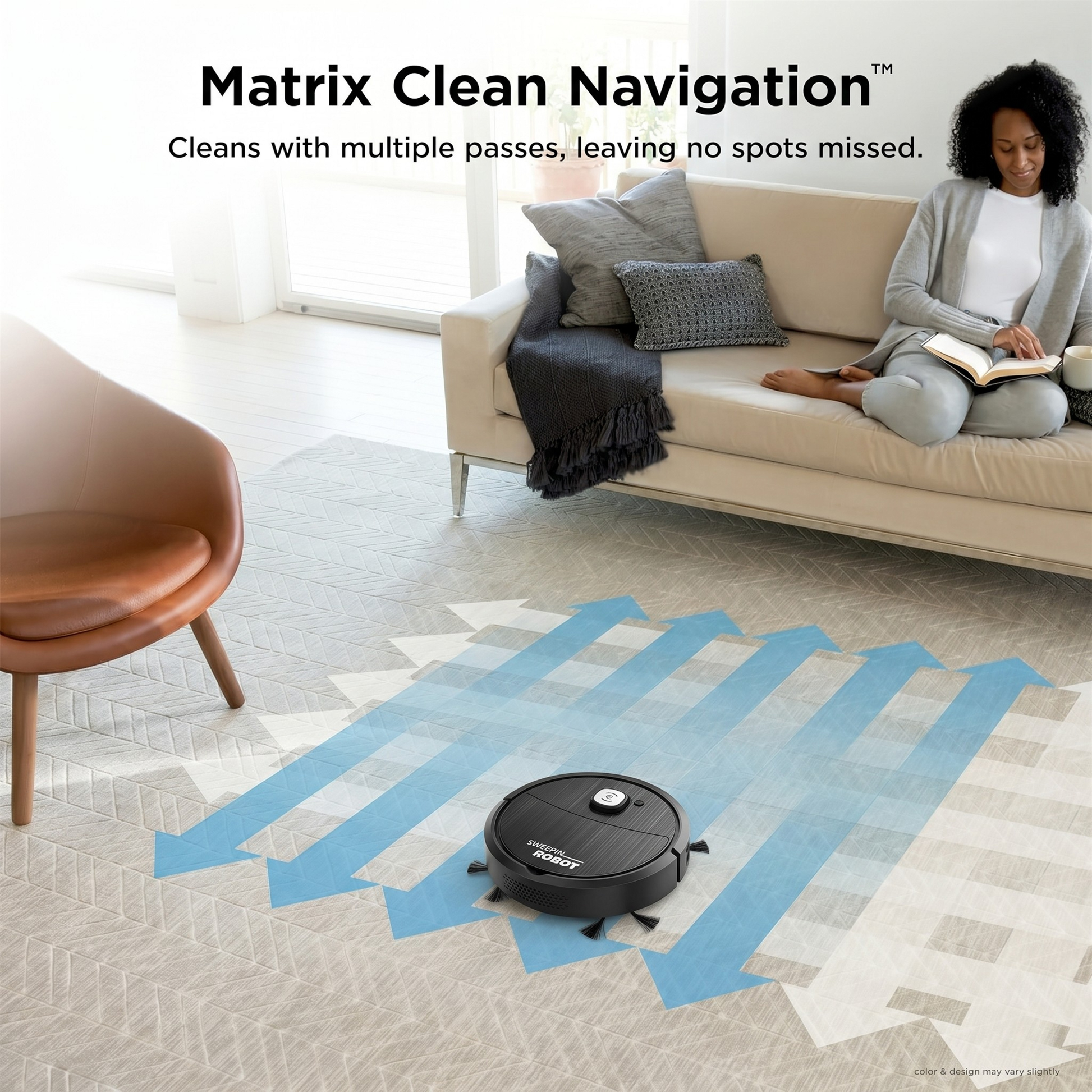Get Livora Nano Robot Cleaner vacuum cleaner with sleek design and advanced navigation for efficient home cleaning.