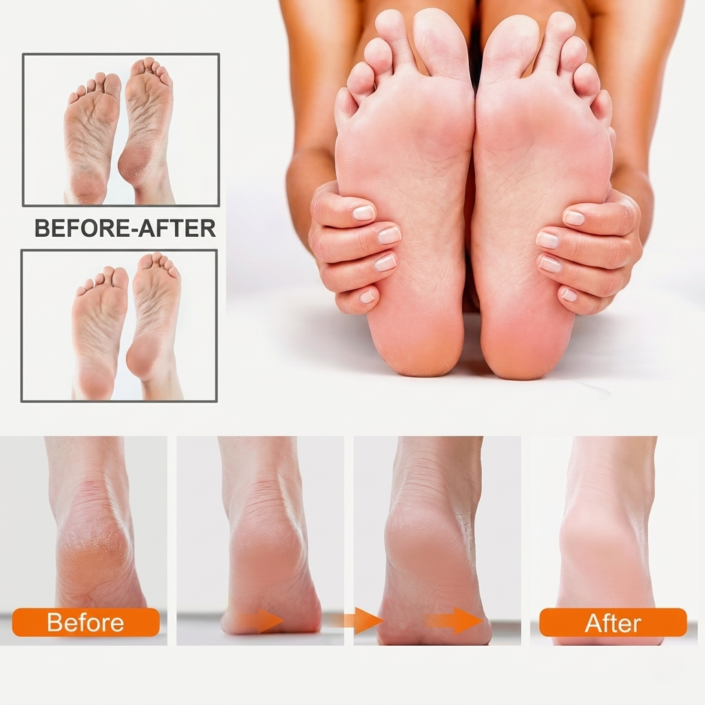 Rechargeable Get Livora electric callus remover foot care tool for smooth heels, shown with ergonomic design and grinding head.