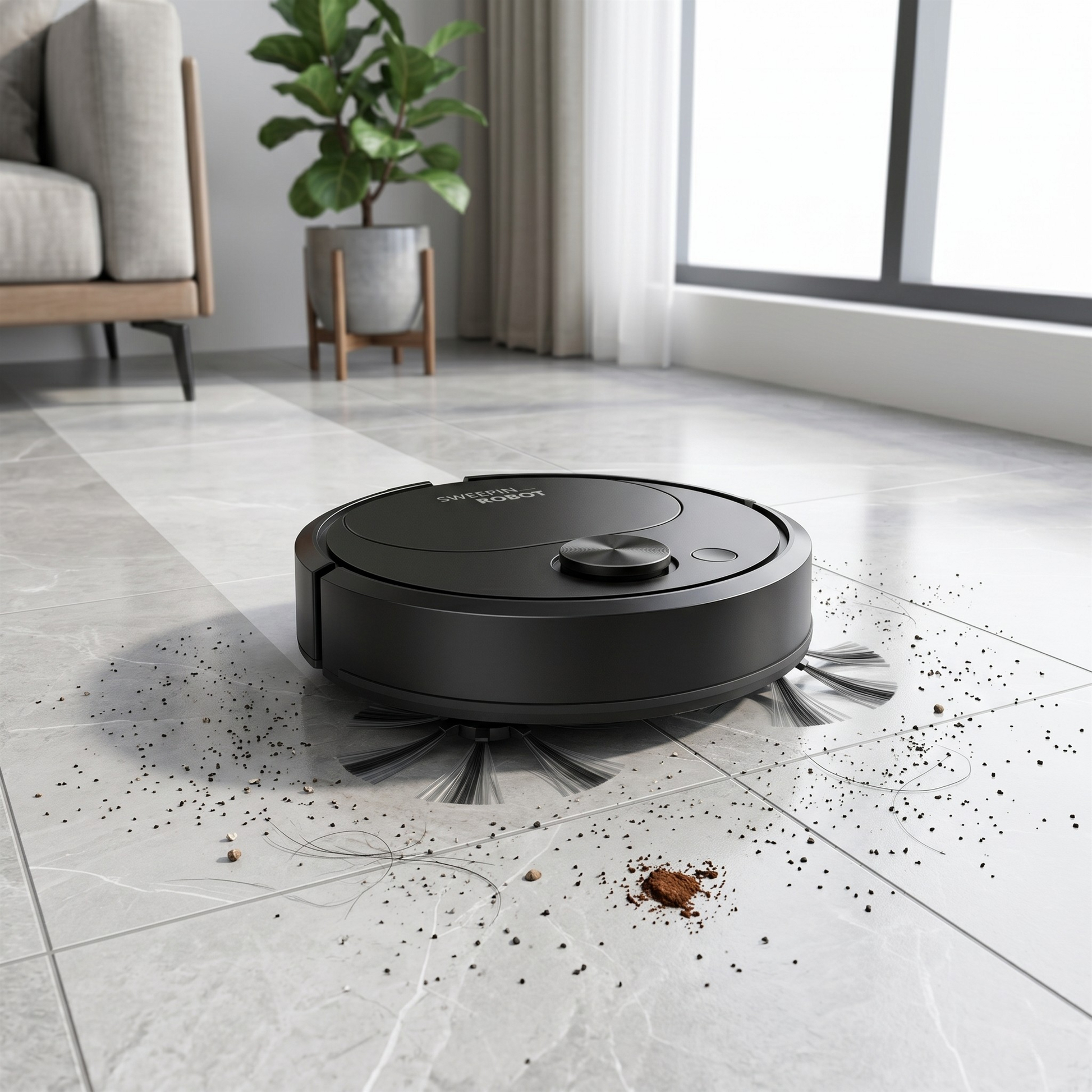 Get Livora Nano Robot Cleaner vacuum cleaner with sleek design and compact size for efficient home cleaning.